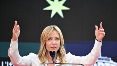 رئيسة الوزراء الإيطالية تعلن تعليق اتفاقية التعاون العسكري مع إسرائيل رئيسة الوزراء الإيطالية تعلن تعليق اتفاقية التعاون العسكري مع إسرائيل